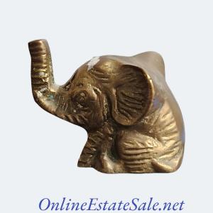 Photo of BRASS ELEPHANT PAPERWEIGHT