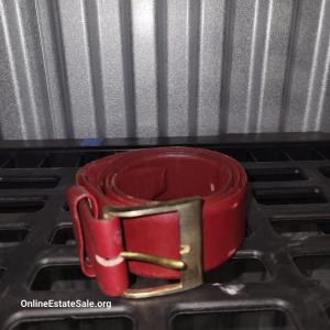 Photo of Red Leather Belt