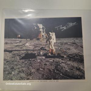 Photo of APOLLO 11 ON THE MOON- JULY 20 1969 BUZZ ALDREN SIGNED PHOTO