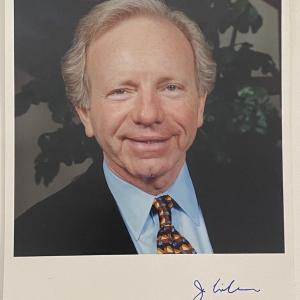 Photo of Senator Joe Lieberman signed photo