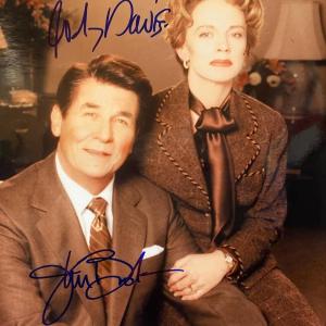 Photo of The Reagans James Brolin and Judy Davis signed photo