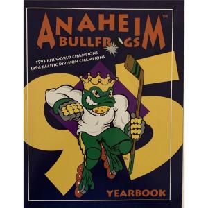 Photo of Anaheim Bullfrogs 1995 team yearbook