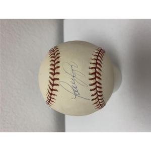 Photo of Luis Sojo signed baseball