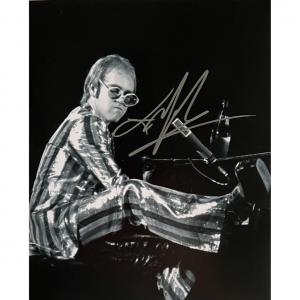 Photo of Elton John signed photo