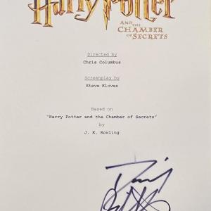 Photo of Harry Potter Daniel Radcliffe signed script cover photo