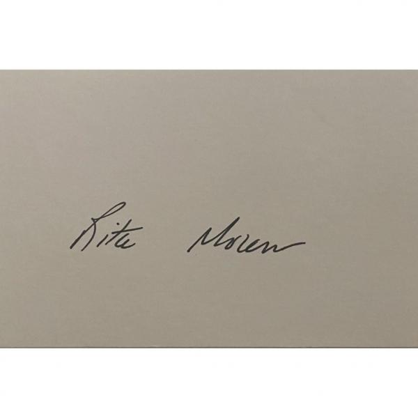 Photo of Rita Moreno original signature