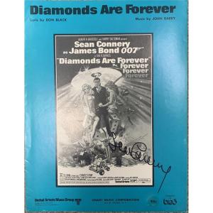 Photo of Sean Connery signed Diamonds Are Forever sheet music