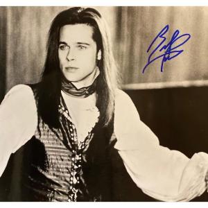 Photo of Interview with the Vampire Brad Pitt signed movie photo. GFA Authenticated