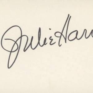 Photo of Julie Harris original signature
