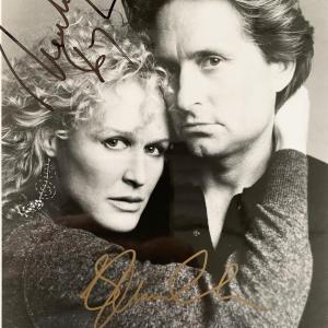 Photo of Fatal Attraction Glenn Close and Michael Douglas signed movie photo