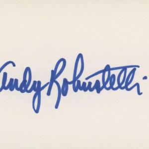 Photo of Andy Robustelli original signature