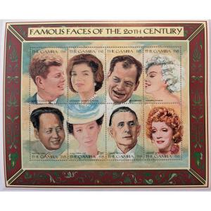 Photo of The  JFK Famous Faces of the 20th Century Stamp Set