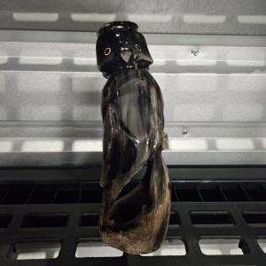 Photo of Owl Statue Made From horn
