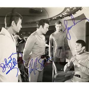 Photo of Star Trek cast signed photo