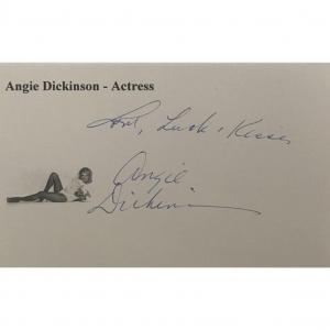 Photo of Angie Dickinson original signature