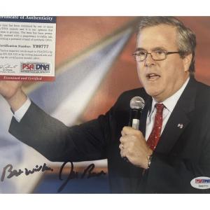 Photo of Jeb Bush signed photo. PSA