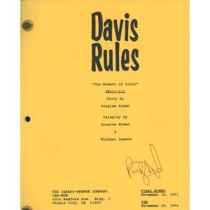 Photo of Davis Rules Randy Quaid  signed script