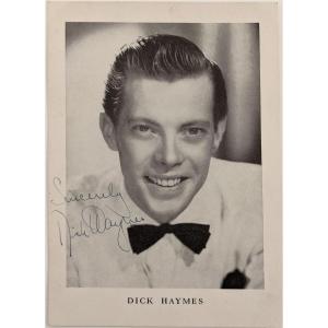 Photo of Dick Haymes Signed Photo