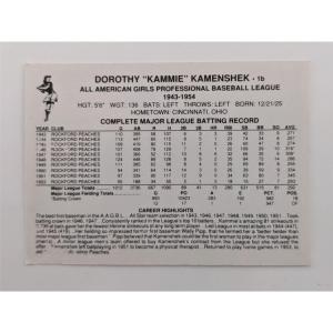 Photo of Dottie Kammie Kamenshek Signed Baseball Trading Card 