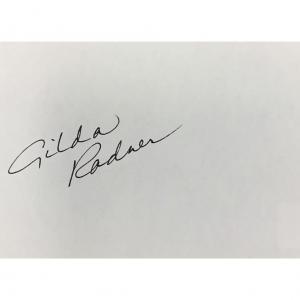 Photo of Gilda Radner original signature