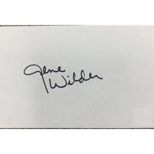 Photo of Gene Wilder original Young Frankenstein signature