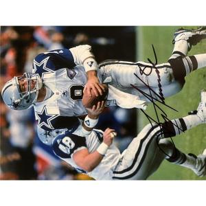 Photo of Dallas Cowboys Quarterback Troy Aikman signed photo