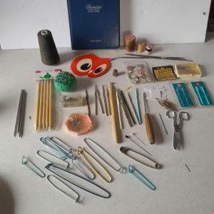 Photo of Denise Interchangeable Knitting needles and lots of sewing and crafting supplies