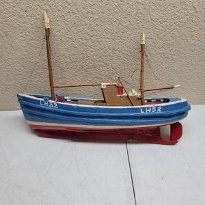 Photo of Old wood hand painted boat- Free shipping!