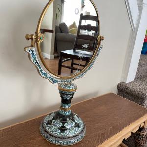 Photo of Early 20th  century  Chinese Cloisonne Double sided Mirror