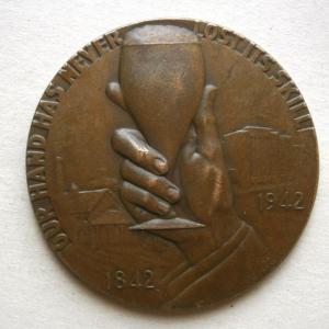 Photo of 1842-1942 THE F.&M. SCHAEFER Brewing Co. 100 Year Commemorative Token