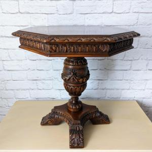 Photo of 19th Century Jacobean Burl Walnut Pedestal Table