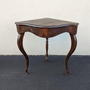 Photo of Antique Early 19th c. Rustic French Corner Table