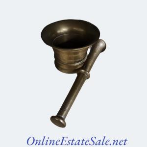 Photo of BRASS MORTAR AND PESTEL