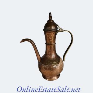 Photo of DALLAH HAND HAMMERED COPPER PITCHER