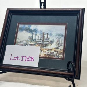Photo of Jack Deloney Small Framed Print "Vicksburg to New Orleans" Unsigned