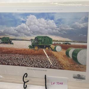 Photo of Jack Deloney Signed and Numbered Print "Next Generation Cotton Picker" 18/75 Art