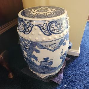 Photo of Blue & White Porcelain Garden Stool