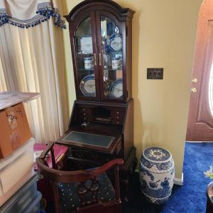 Photo of Vintage Secretary Desk with Corner Chair  Davis Cabinet Co.