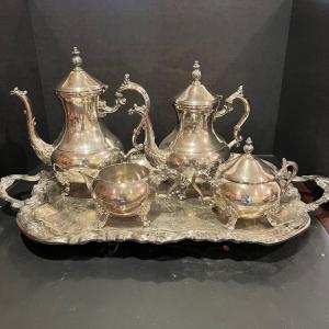 Photo of Antique F. B. Rogers Coffee Tea Serving Set