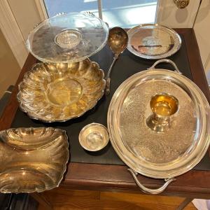 Photo of Antique Vintage Silver Plated Lot