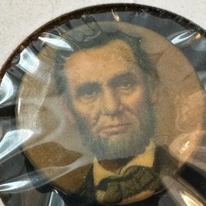 Photo of Lot 143 antique Abraham Lincoln campaign button