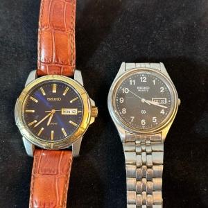 Photo of Lot 152 two Seiko  men’s wrist watches