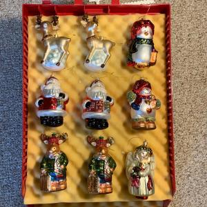 Photo of LOT 249R: Collection of 9 Ornaments in an "Ornament Safe" Box