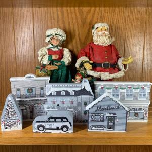 Photo of LOT 266R: Possible Dreams Clothtique Santa & Mrs. Claus along with The Cat's Meo