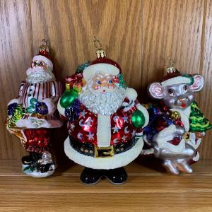 Photo of LOT 252R: Christopher Radko & More Ornaments: Merry Mouse & Santas