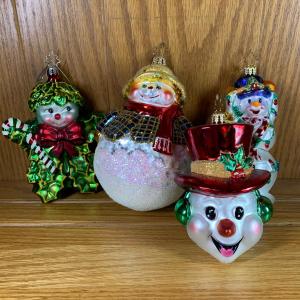 Photo of LOT 254R: Christopher Radko Snowman Ornaments