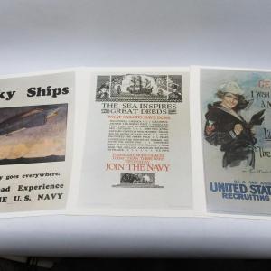 Photo of Reproduction Vintage Military Navy Enlistment Posters I Wish I Were a Man, Sky S