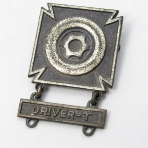 Photo of Vintage U.S. Army WWII Tracked Vehicle Driver Badge Sterling Silver