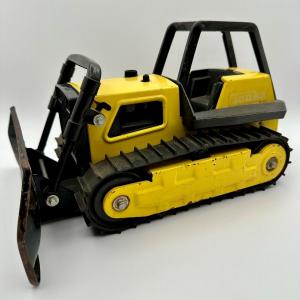 Photo of Collectible Pressed Steel Bulldozer by Tonka (Ca. 1970's) Made in USA