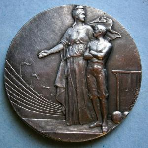 Photo of French Silver Medallion by H. Demey